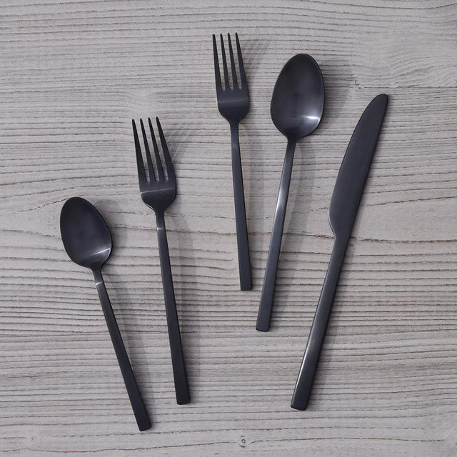 Briggs Flatware, 20-Piece, Black Satin