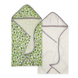 Avo-Crazy Organic Baby Hooded Towels 2 Pack