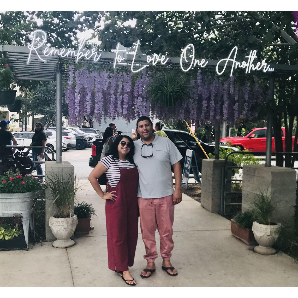 Out with our friends in San Antonio