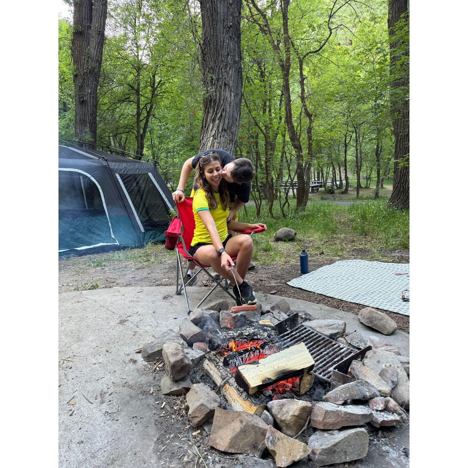 Our first camp together