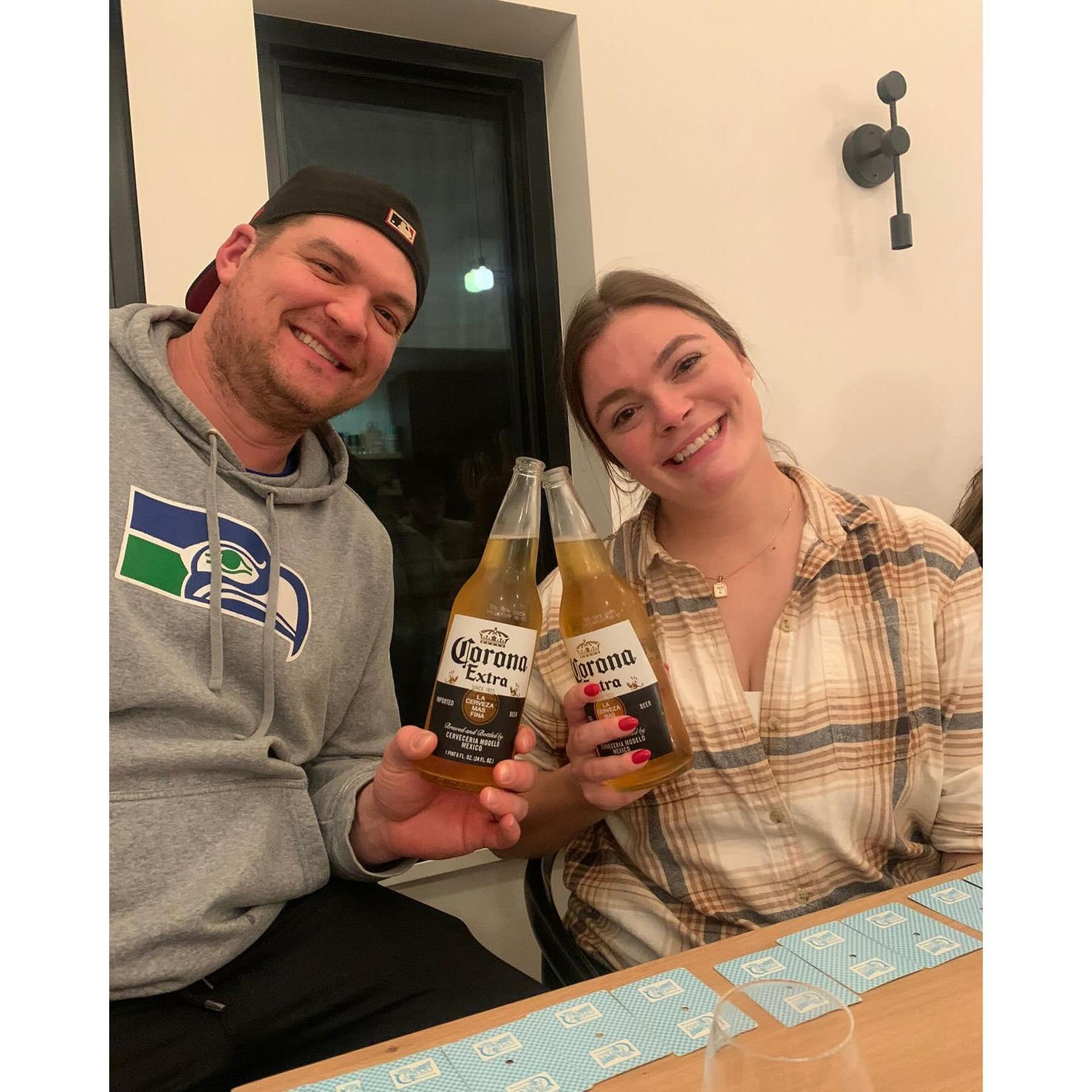 Coronas and Mt. Baker with our amazing friends