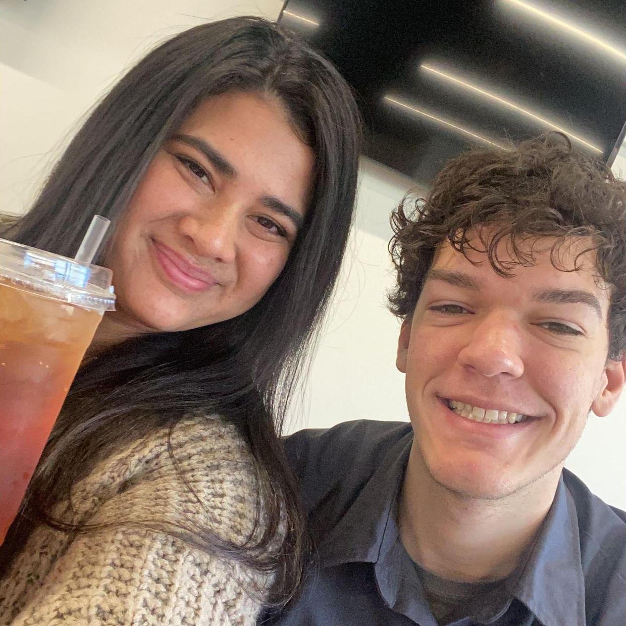 Coffee date! They get busy, with work and other obligations, so early morning coffee dates before work were a thing they did for a while.