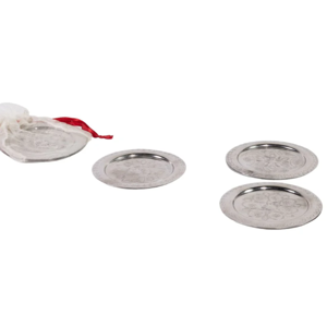 Moroccan Berber Silver Coasters, Set of 4