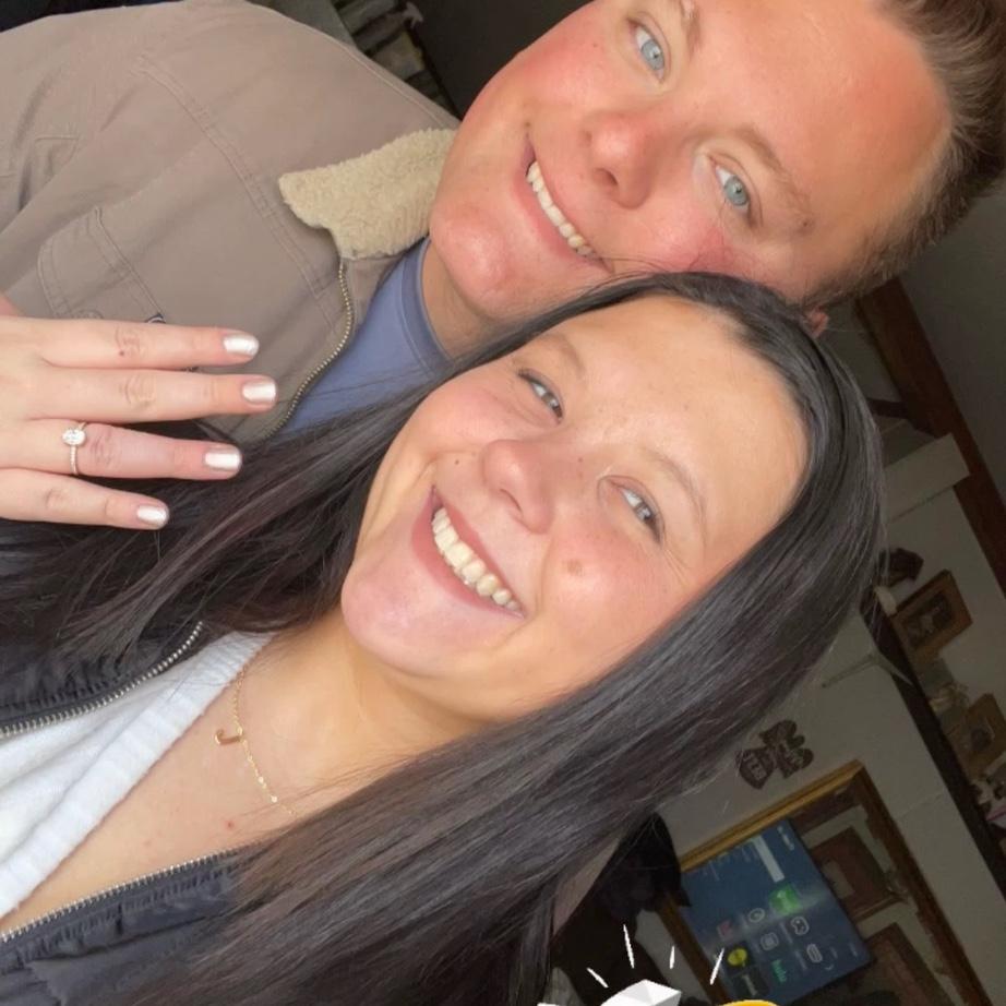1st ENGAGED selfie!
