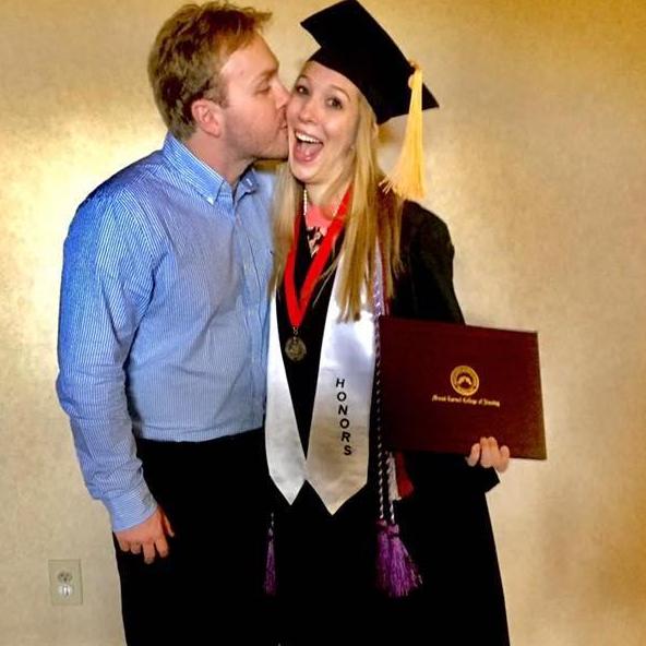 Shelby's biggest cheerleader through nursing school. She wouldn't be a NICU nurse today without this guy!