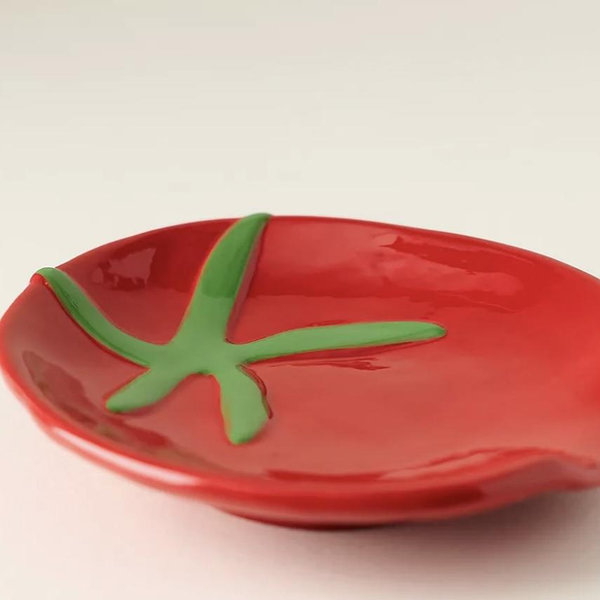 Handpainted Tomato Spoon Rest
