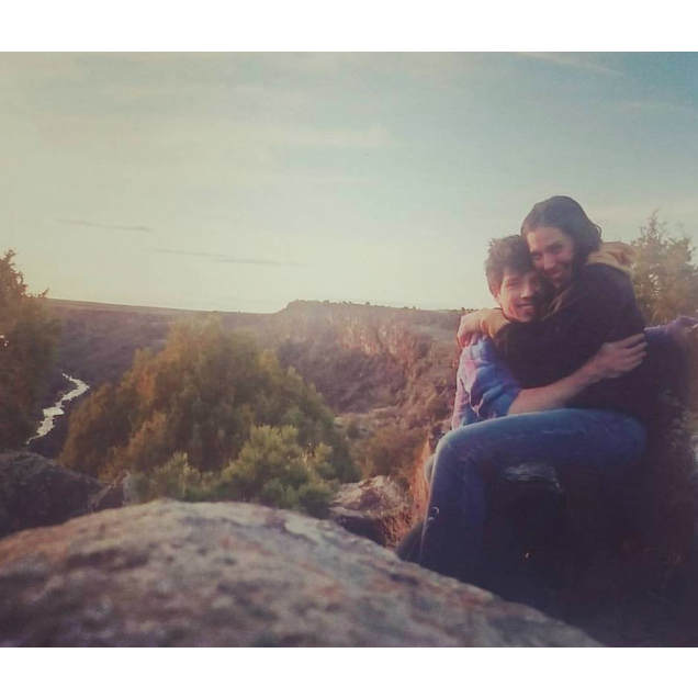 Our first camping trip in the early Summer of 2010. Somewhere in New Mexico...
