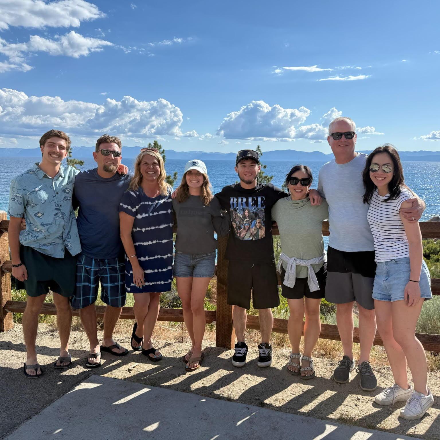 Bree's and Max's families in Tahoe together right after their engagement