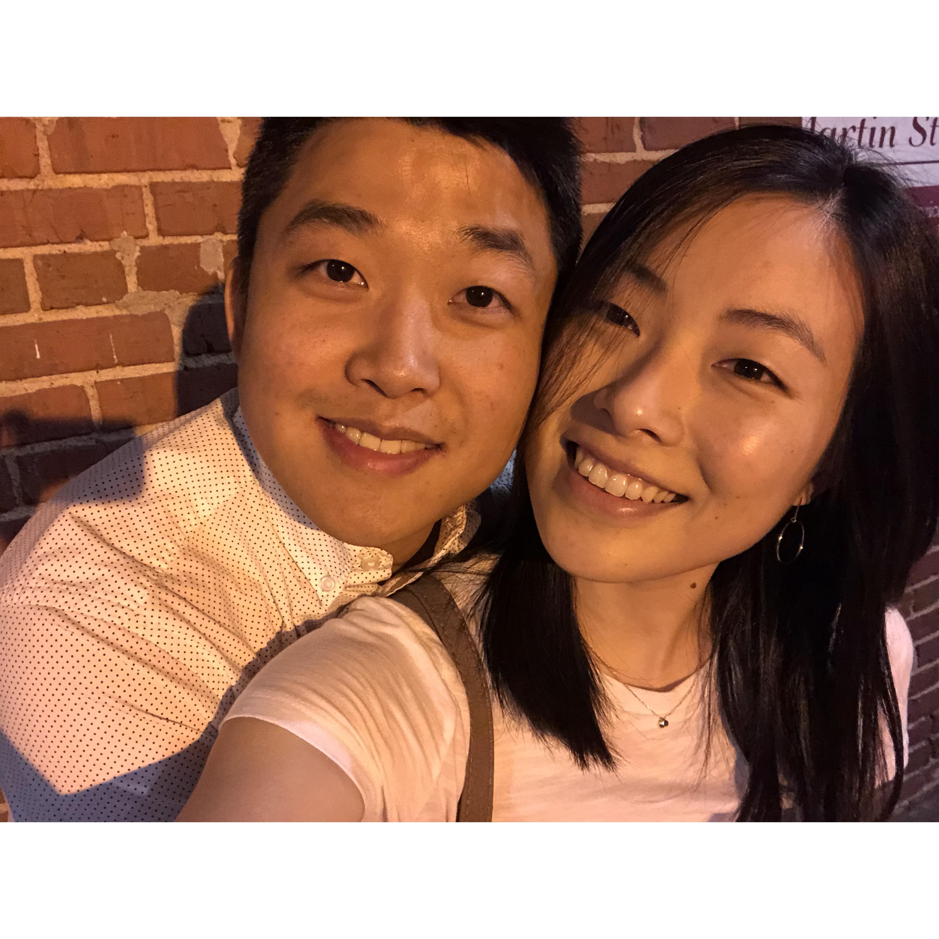 The warm post-dinner stroll before the proposal