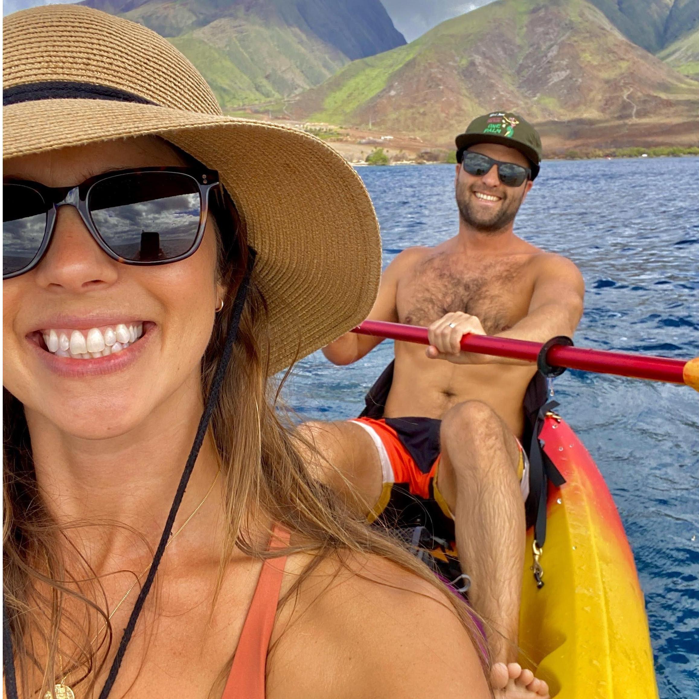 Had the best time whale watching out on our new kayak!