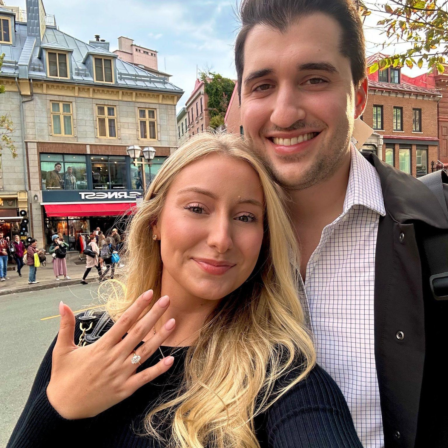 After she said "I guess I will marry you"