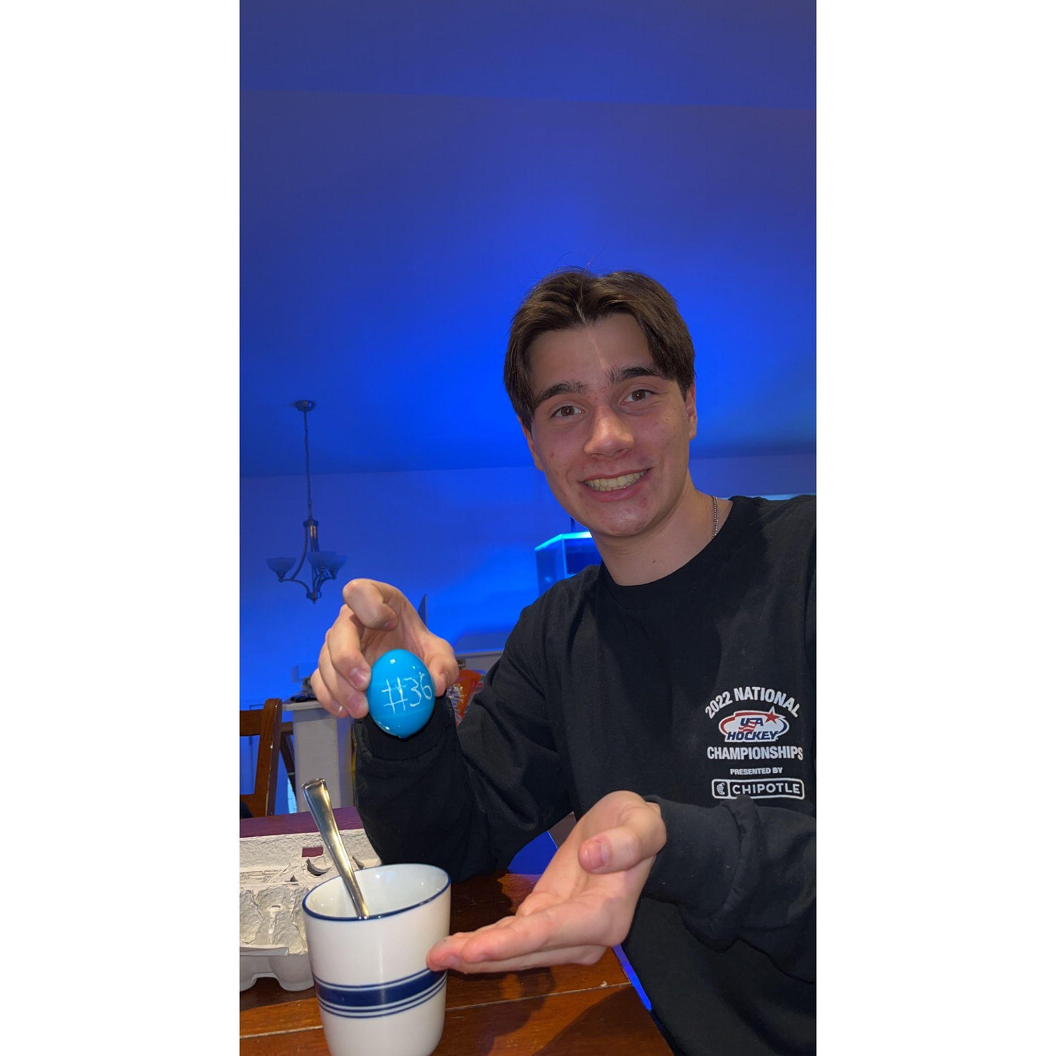 Easter egg dying at the Crossley house!