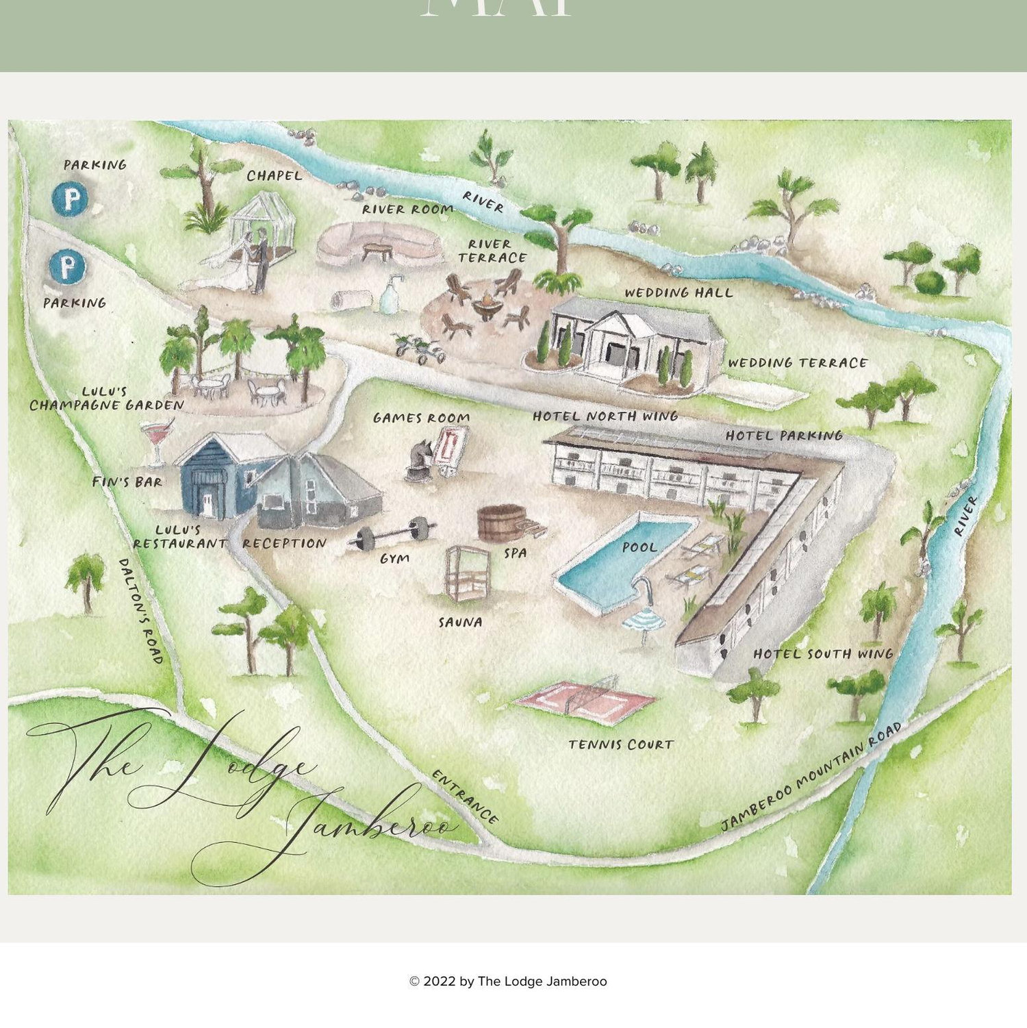 Map of The Lodge