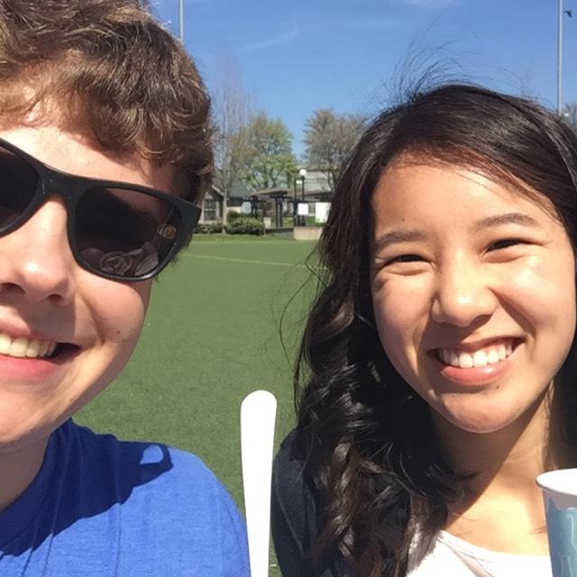 March 2016. First month of dating after Ross asked Camille out. Enjoying Molly Moon’s ice cream at Cal Anderson Park, Seattle, WA.