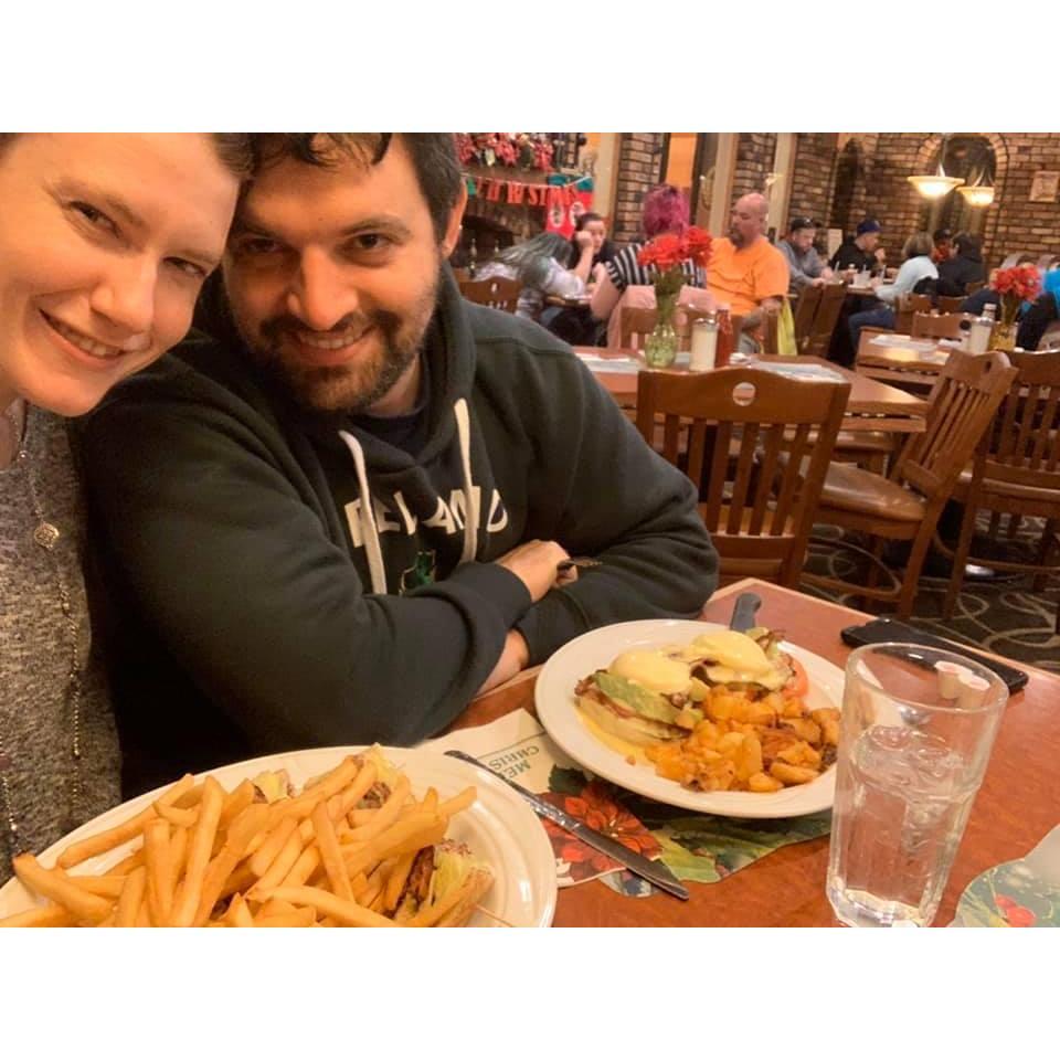 I worked day shifts he worked night shifts in a long-distance relationship. We met halfway and had breakfast and dinner together after 3 weeks apart.