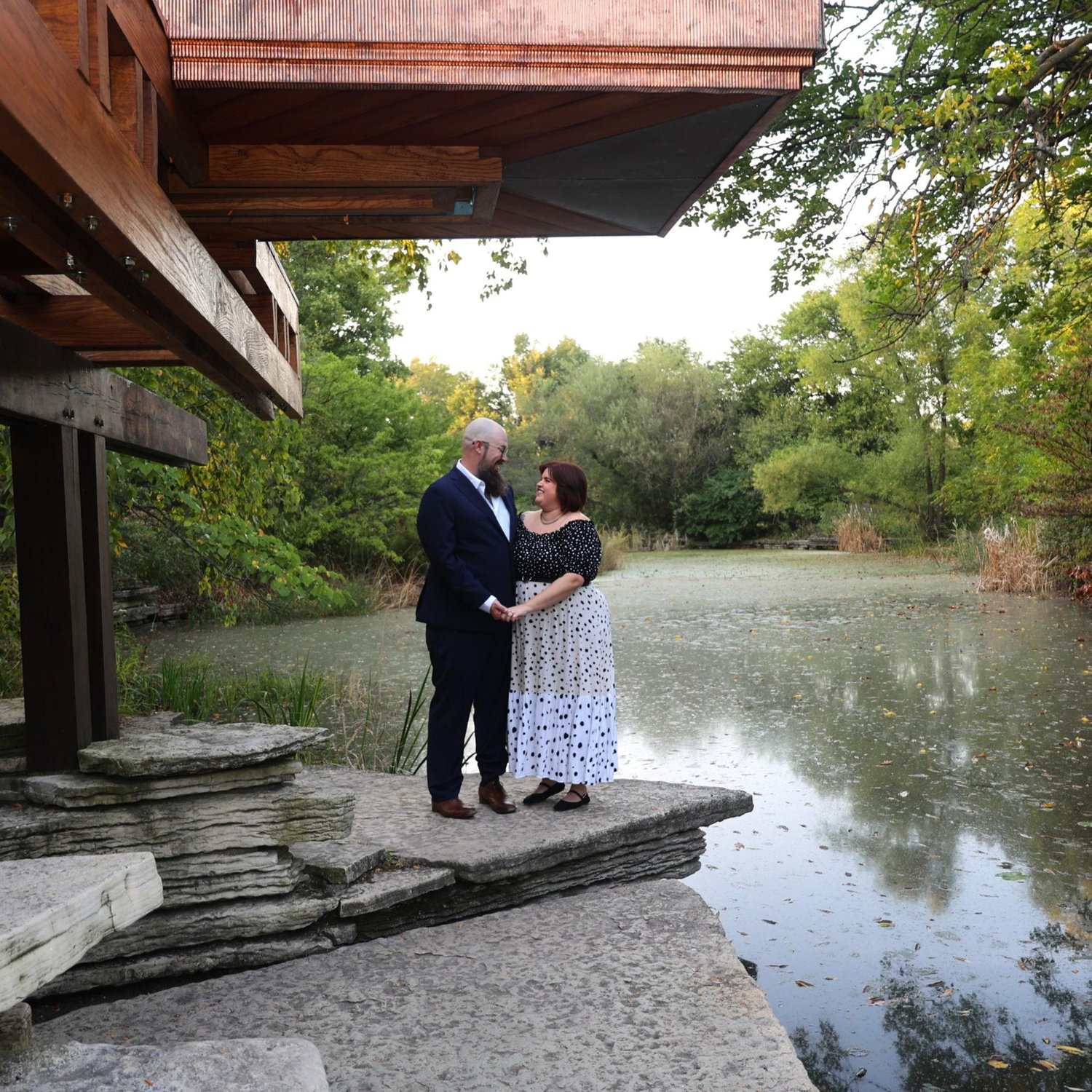 Engagement at the Caldwell Lily Pond 10/3/25