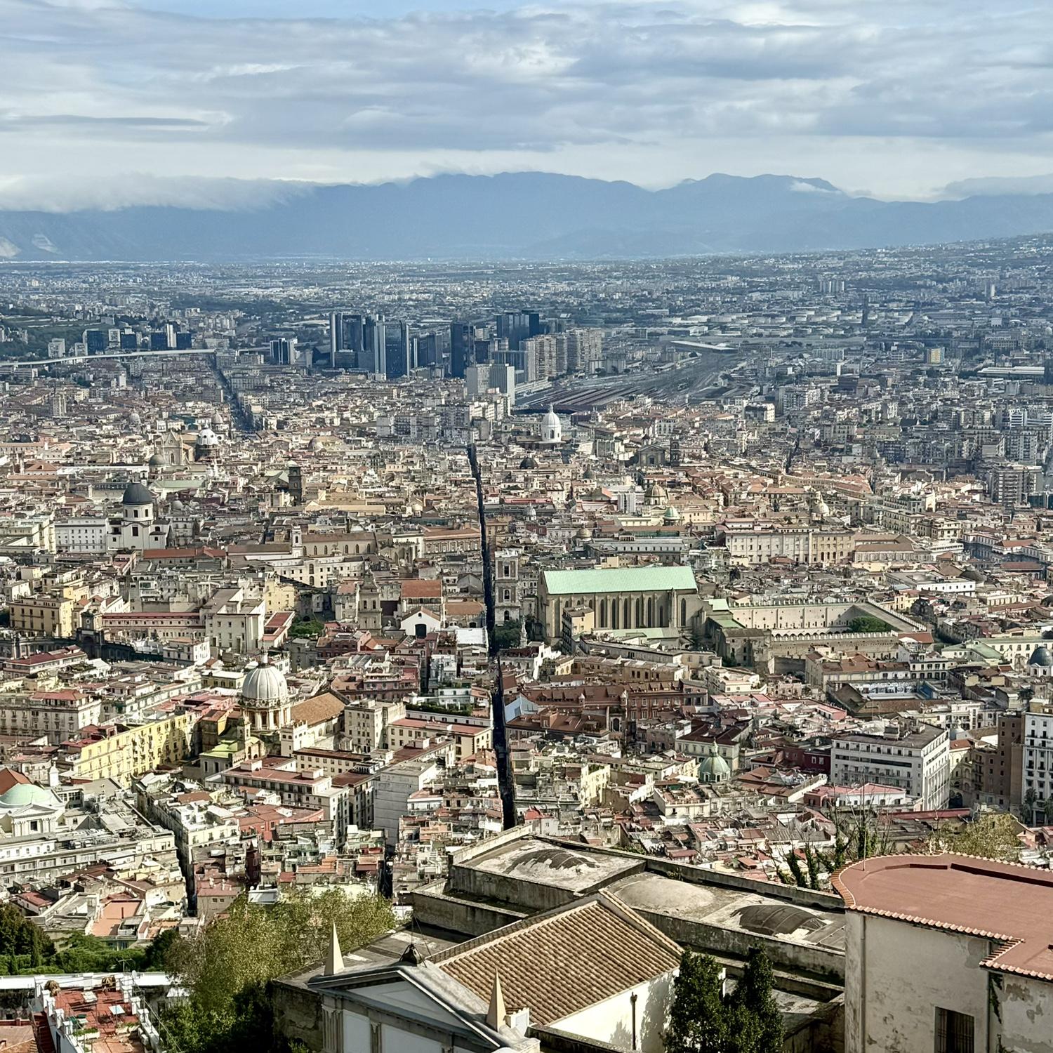 SPACCANAPOLI (split Naples) a view of this historical street that literally splits Napoli city in two!