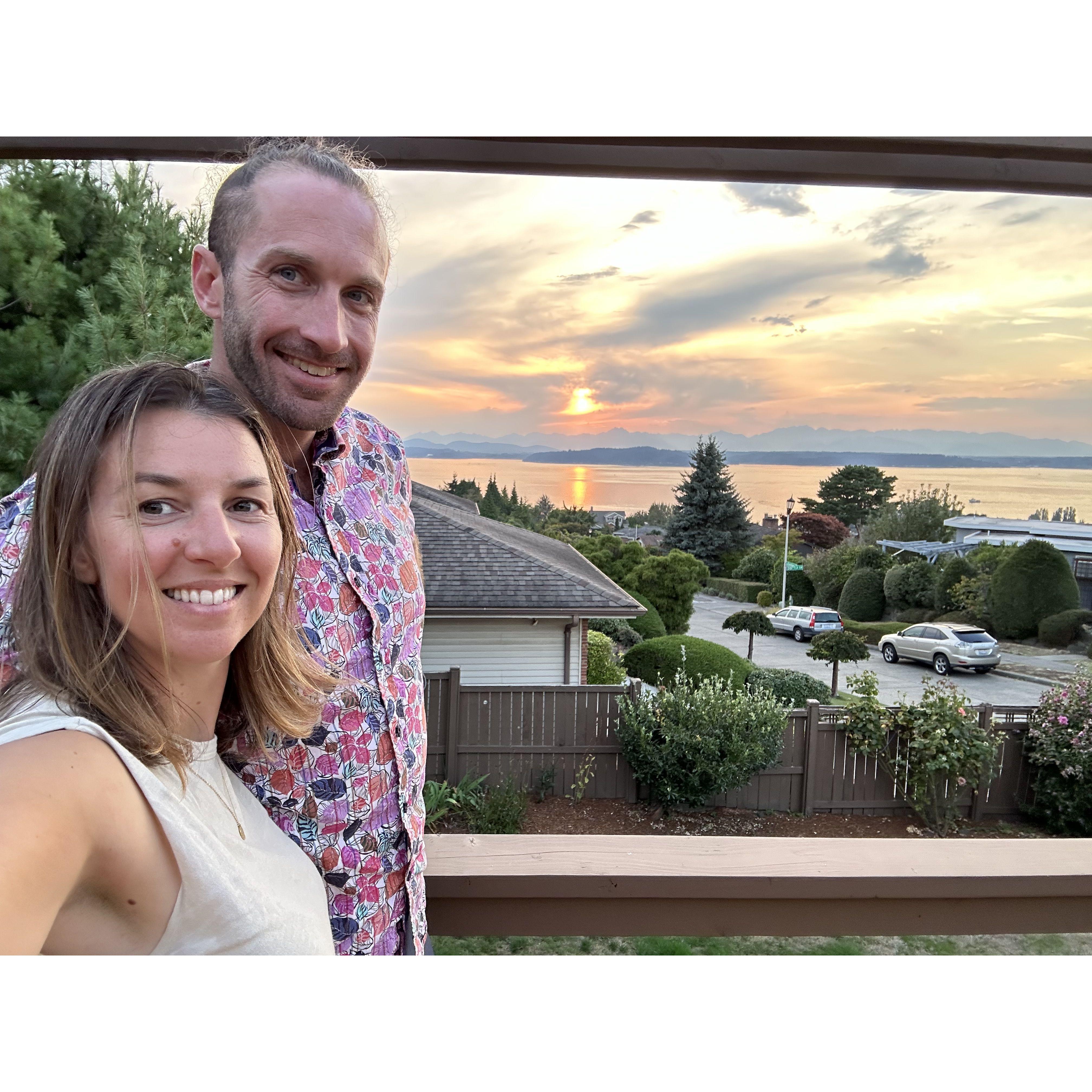 We moved in together in September '24 in West Seattle -- come visit us!