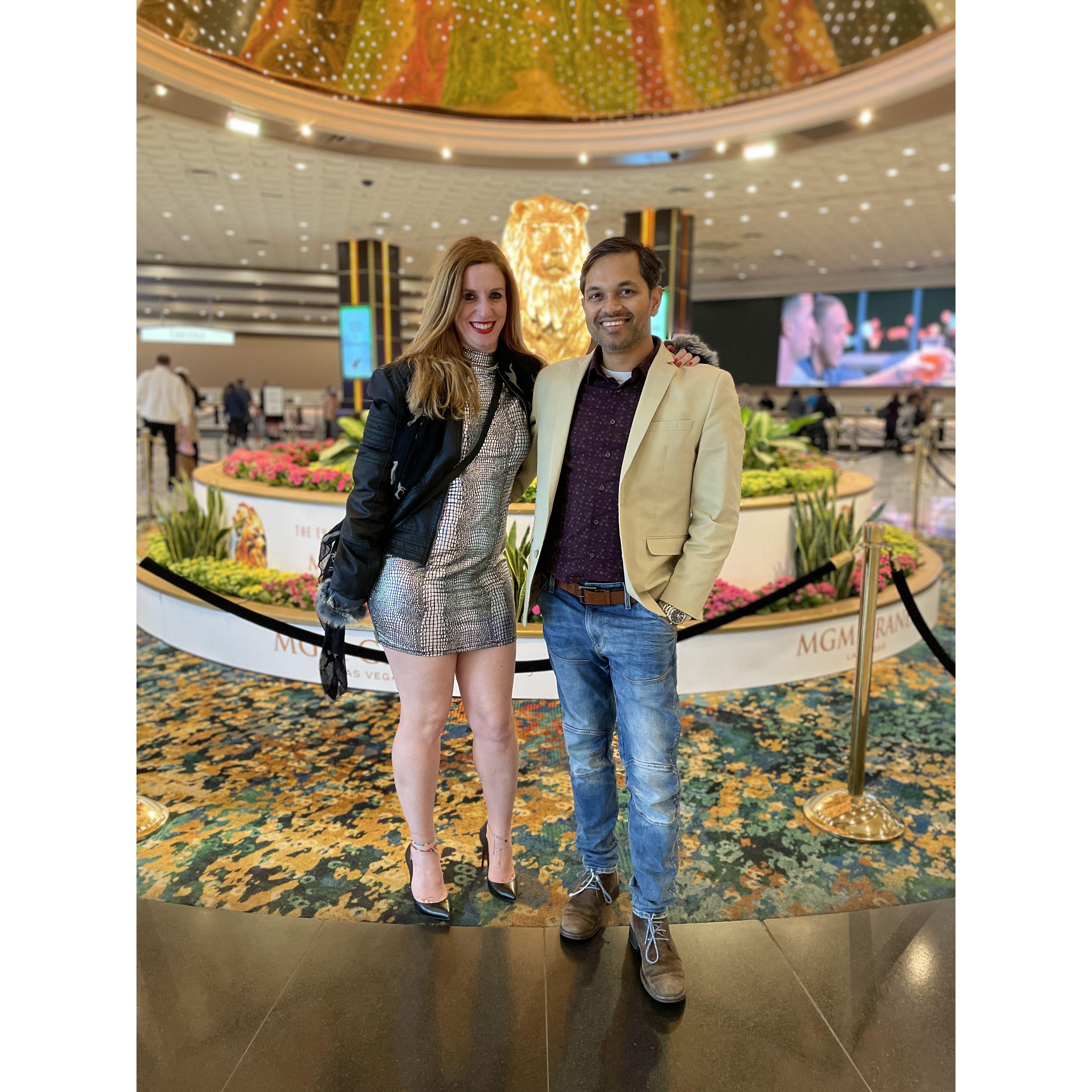 Ram’s birthday in 2022. Here at MGM before we went to Hakkassan.