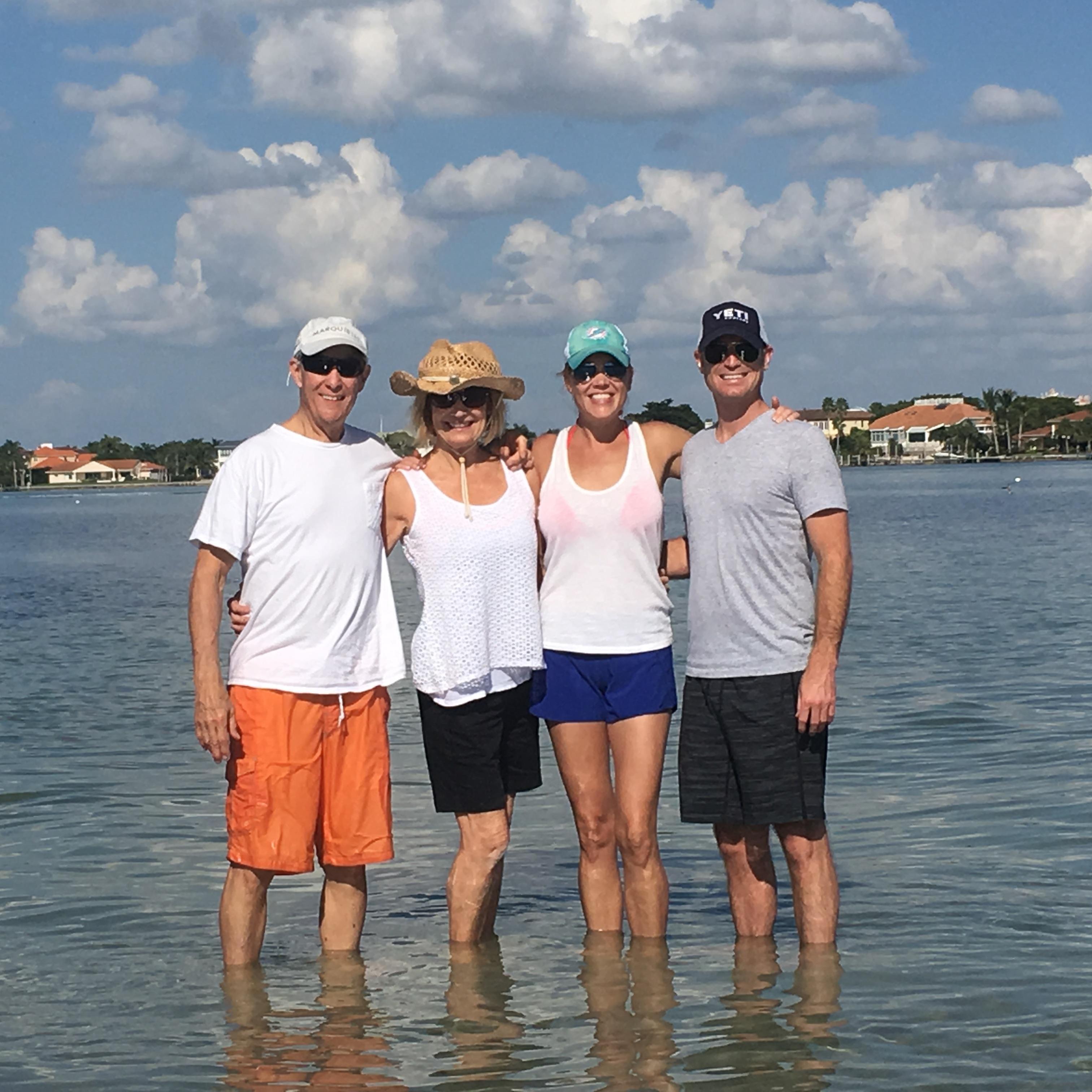 Mom and Coleman with us in Florida