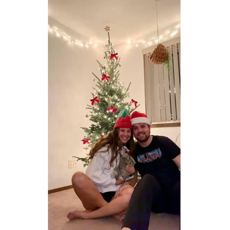 Christmas 2020 with our bunny, Mochi