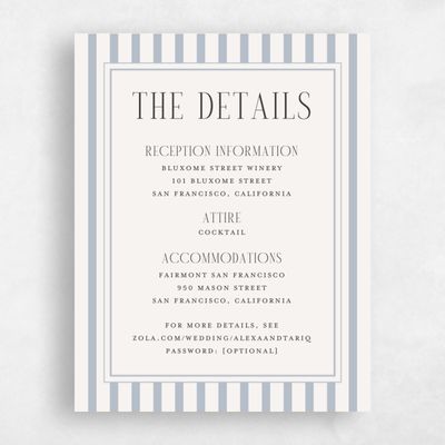 Dusty Blue Wedding Enclosure - Azelie