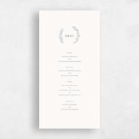 Blue Wedding Menu - Merrion