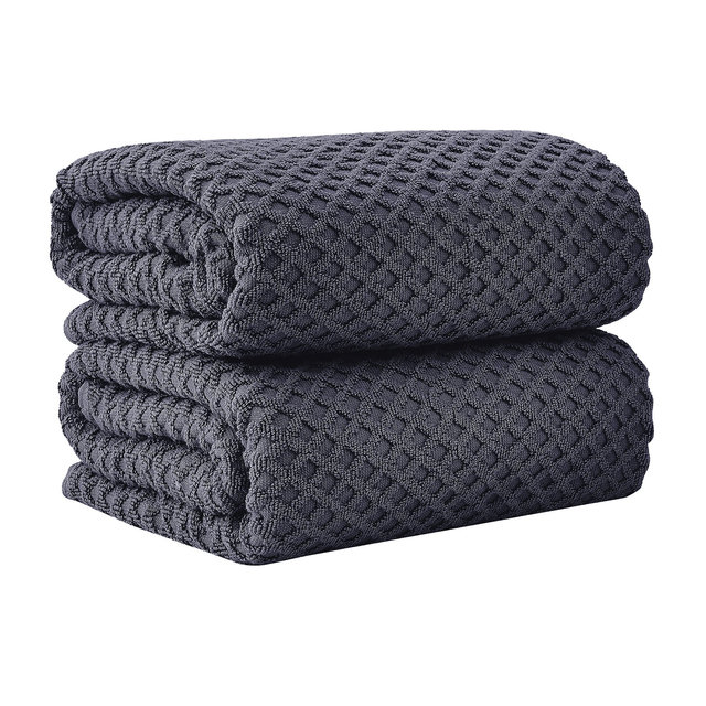 Grayson 2 Piece Bath Sheets- Stone Blue