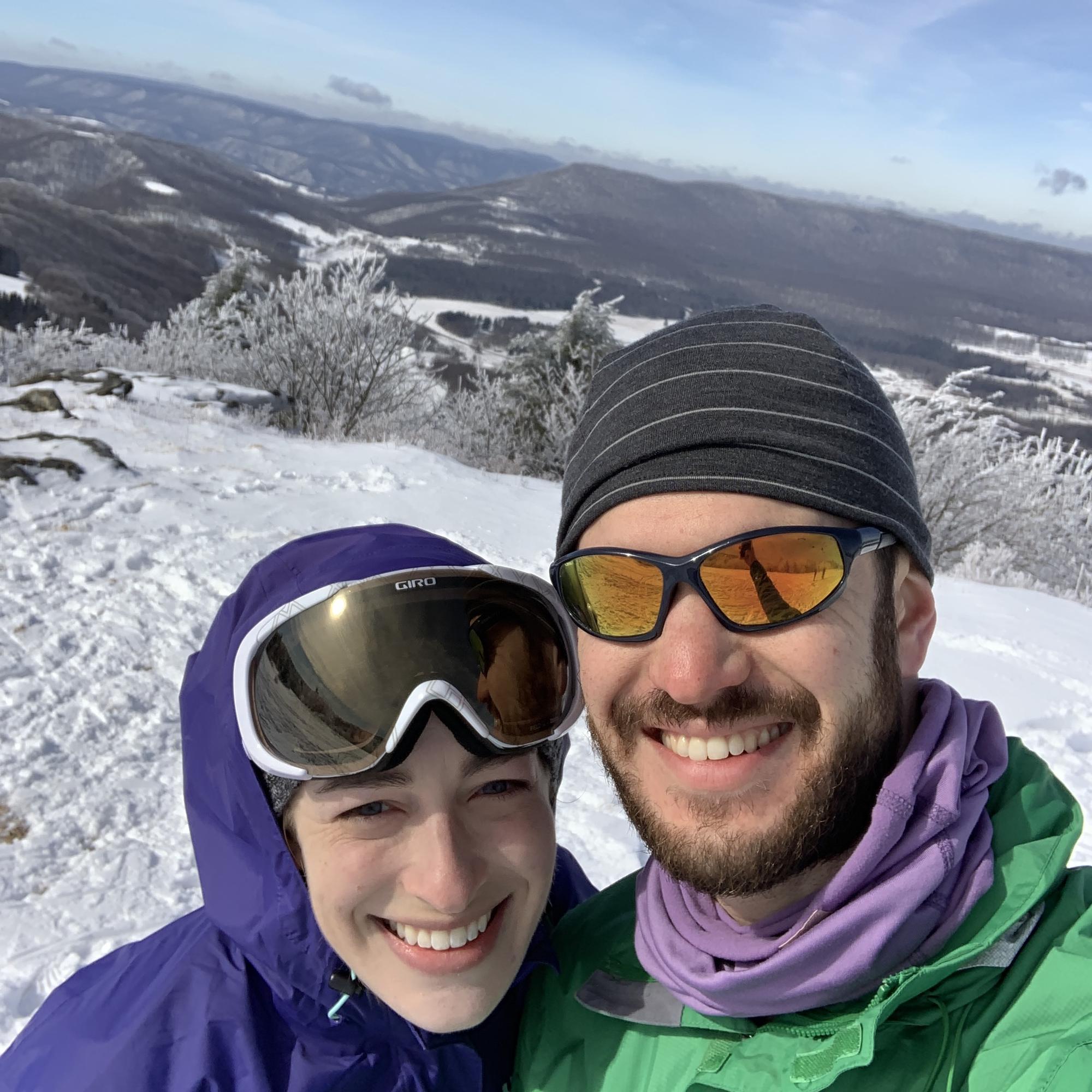 Cross-country skiing in West Virginia