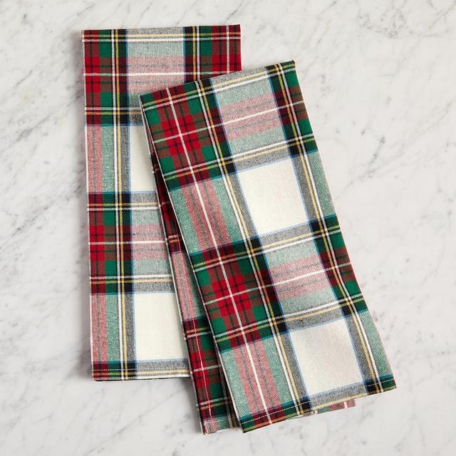 Stewart Plaid Cotton Tea Towels, Set of 2