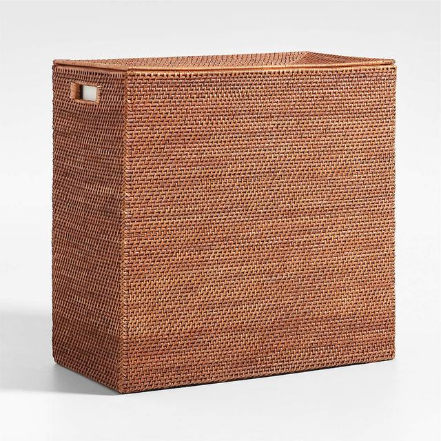 Sedona Honey Divided Laundry Hamper with Liner