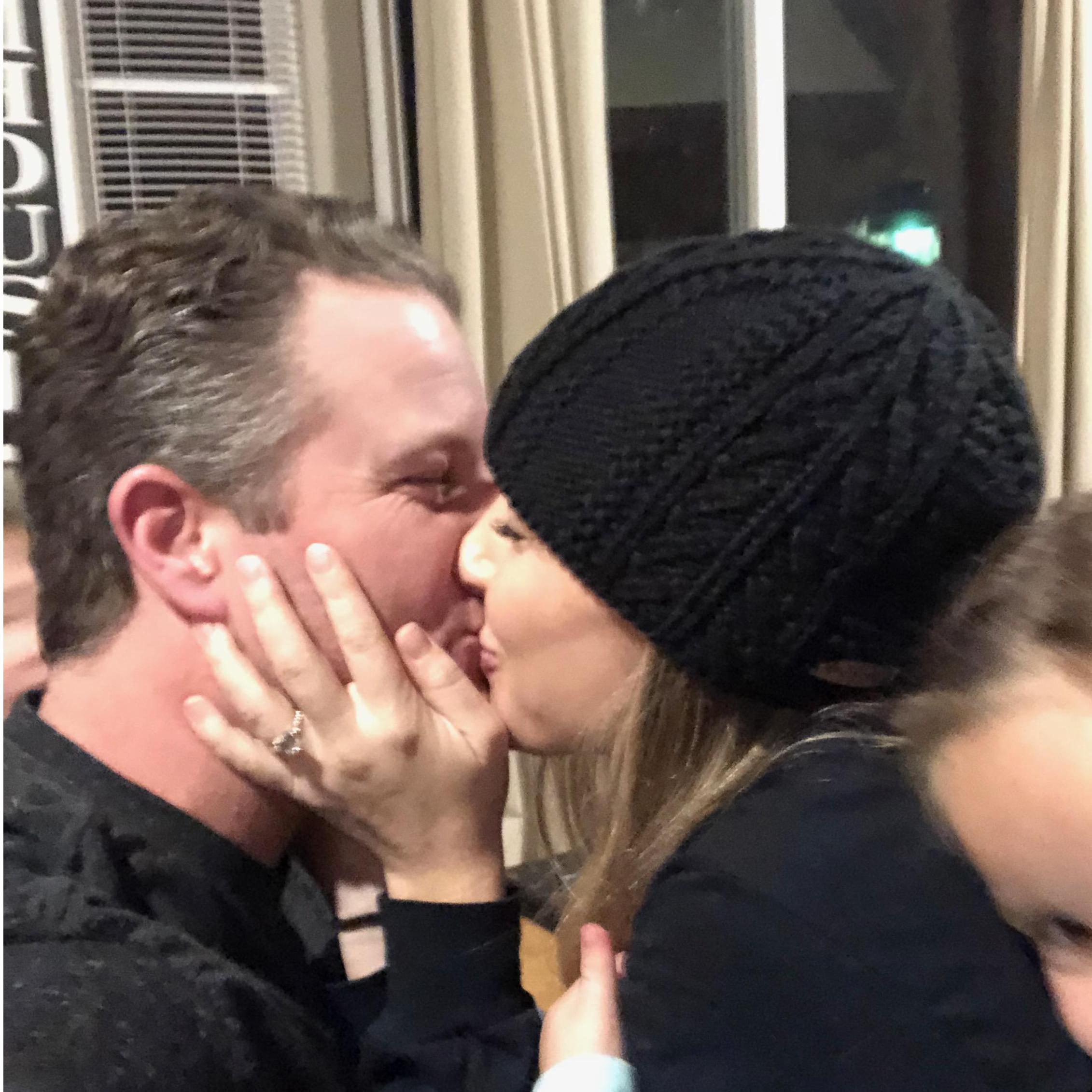 When we got engaged!