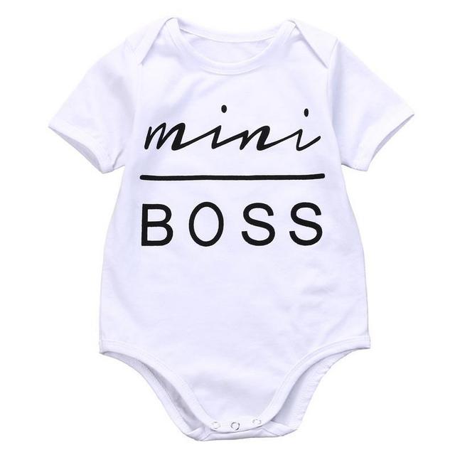 'Mini Boss' Onesie -0-3m