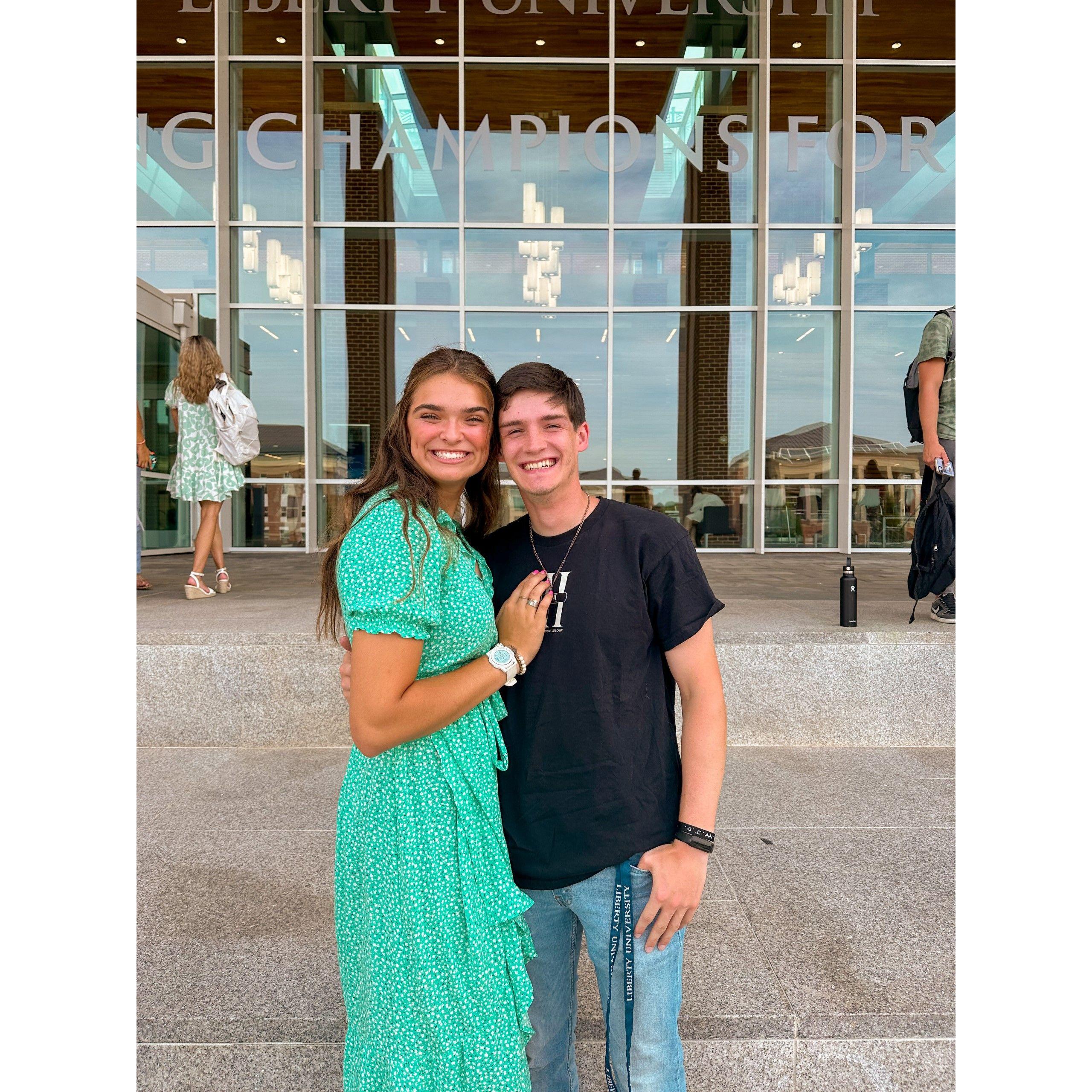 First day of school for sophomore year