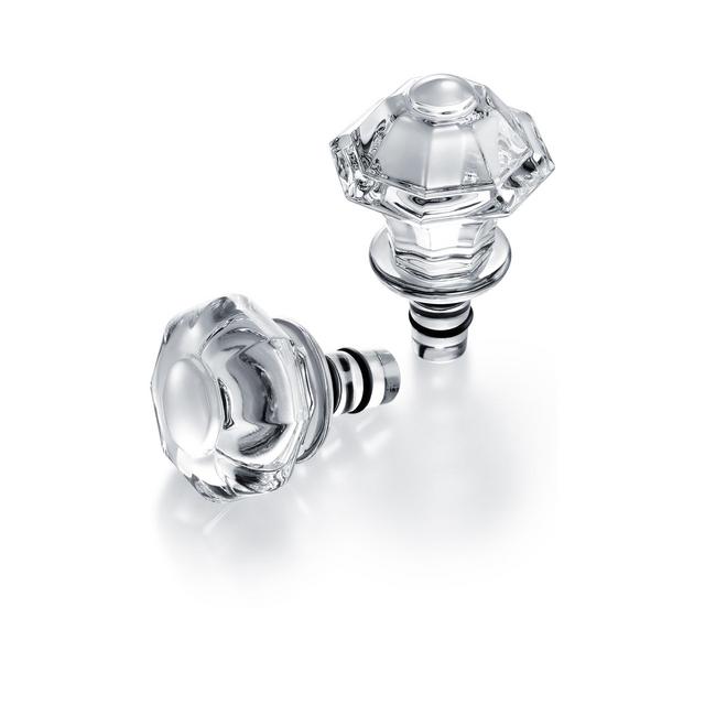 Baccarat Tip-Top Cork Crystal Wine Stoppers (Set of 2)