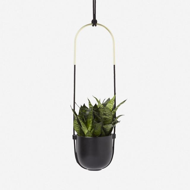 Juno Hanging Planter, Black