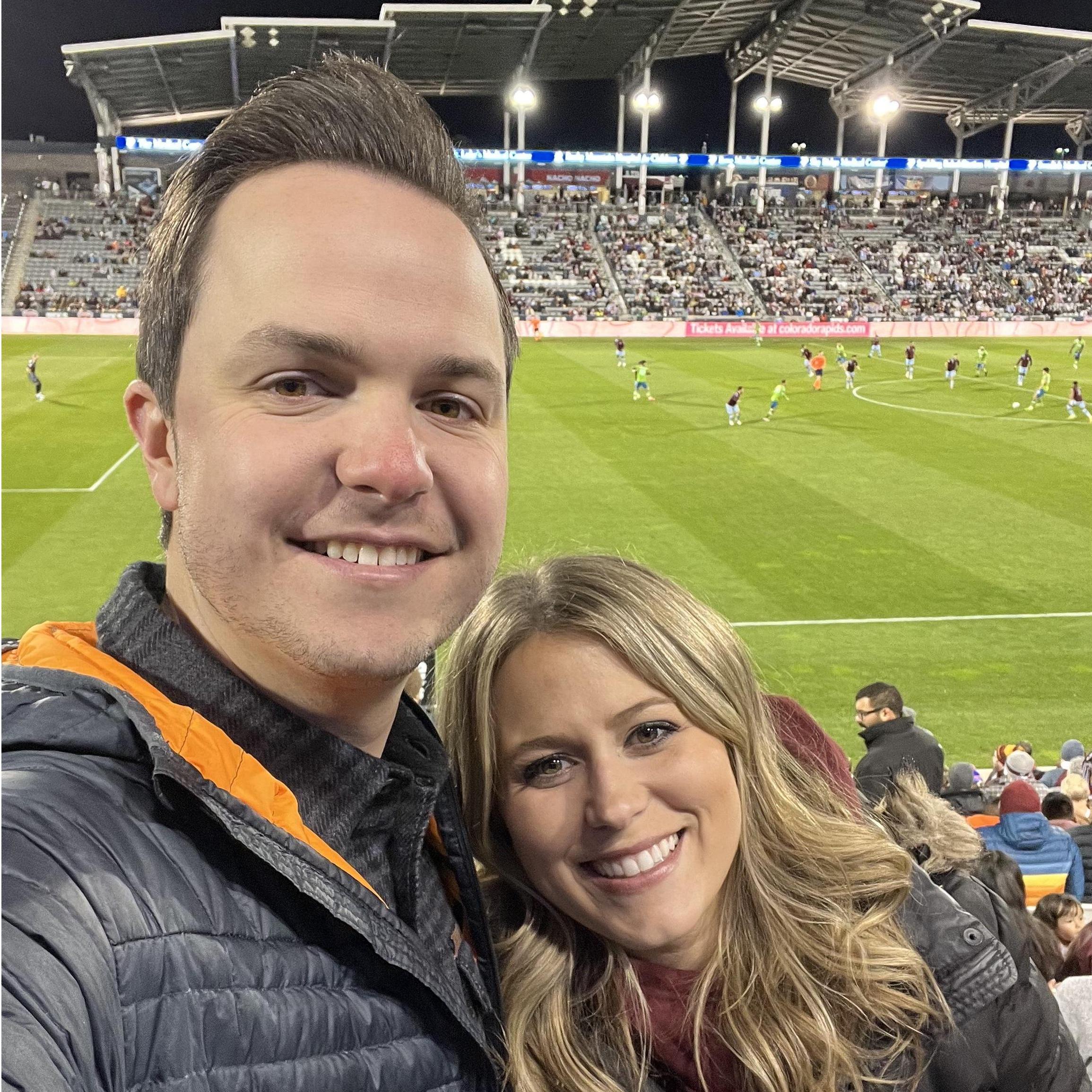 Michelle sang the National Anthem at the Rapids Game :: 2021