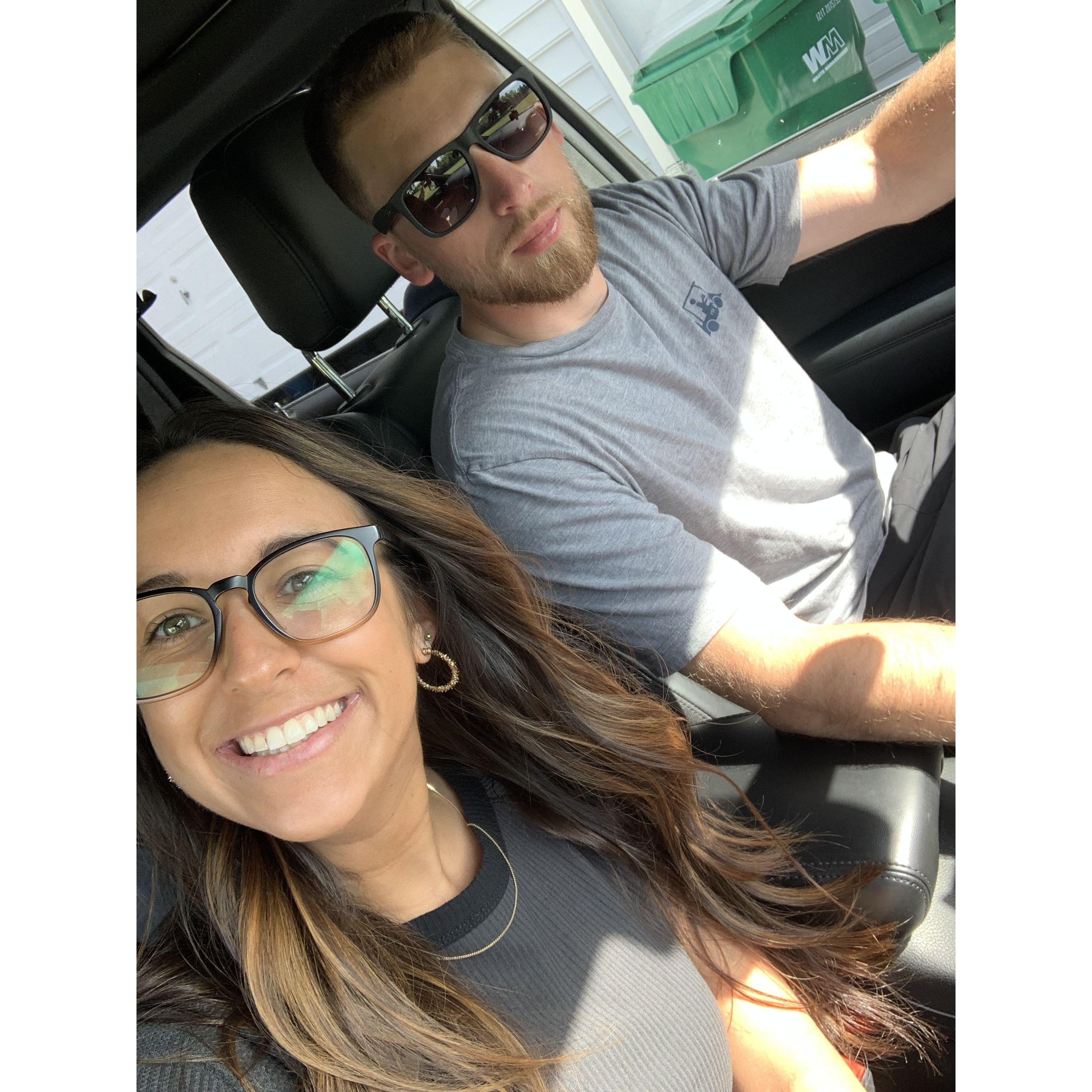 Headed to the airport, next stop Italy to celebrate the Parsell's!