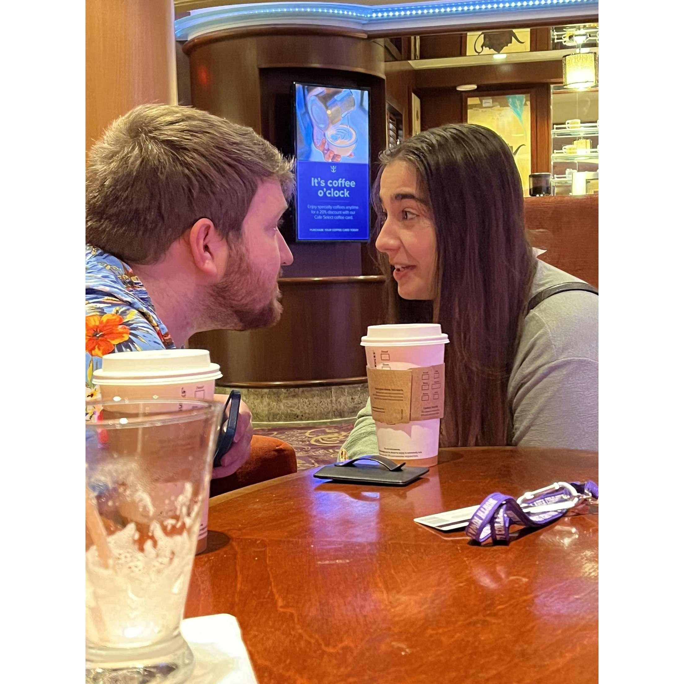 "It's coffee o'clock" ... 'nuff said.