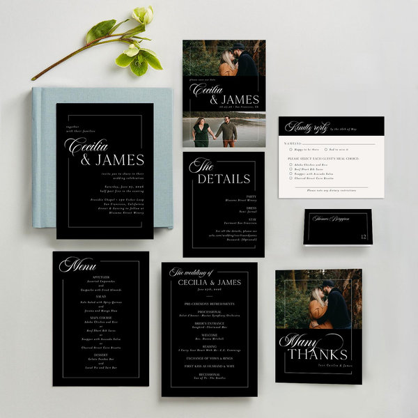 Zola Wedding Invitations - Carulas Portrait