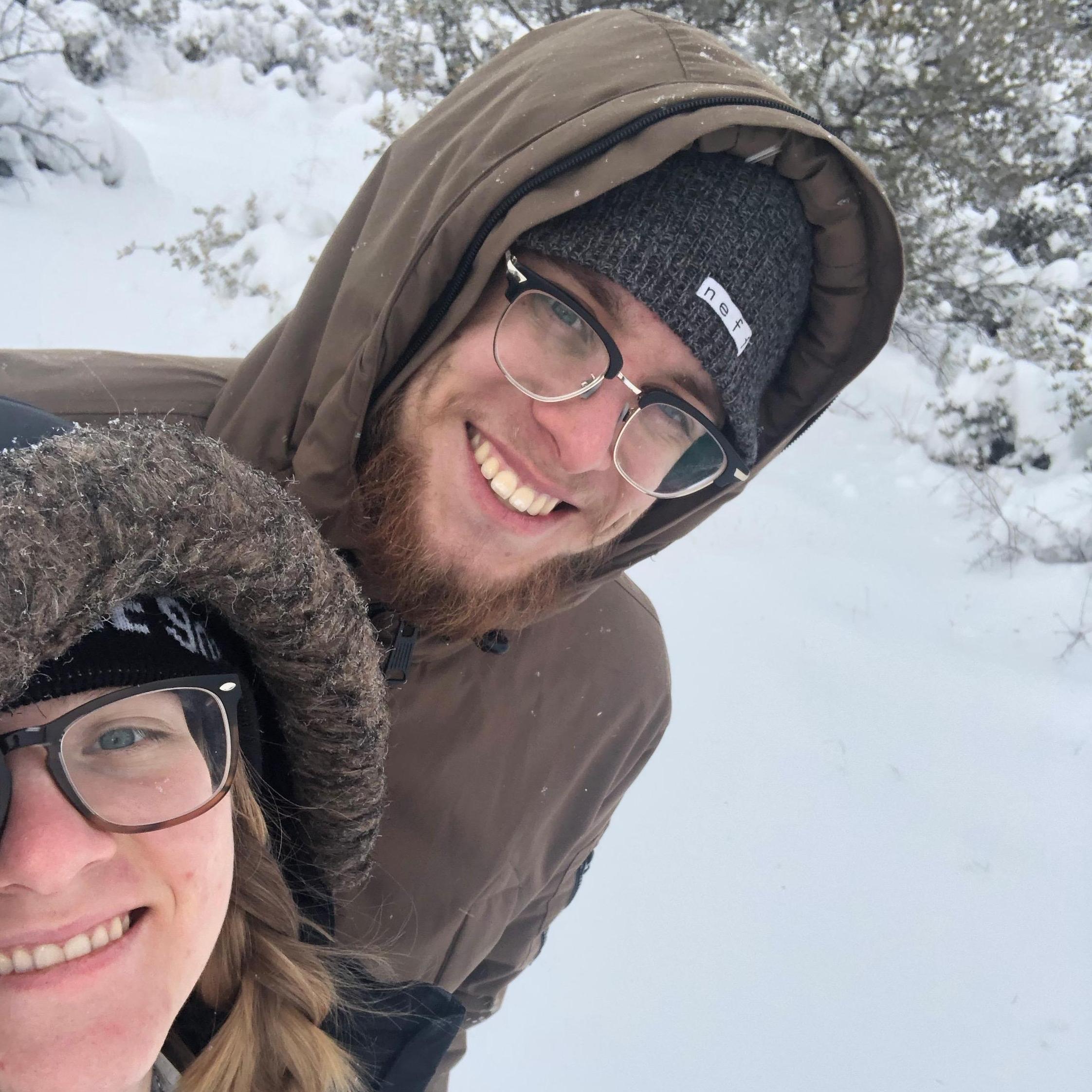 Enjoying a snow day!