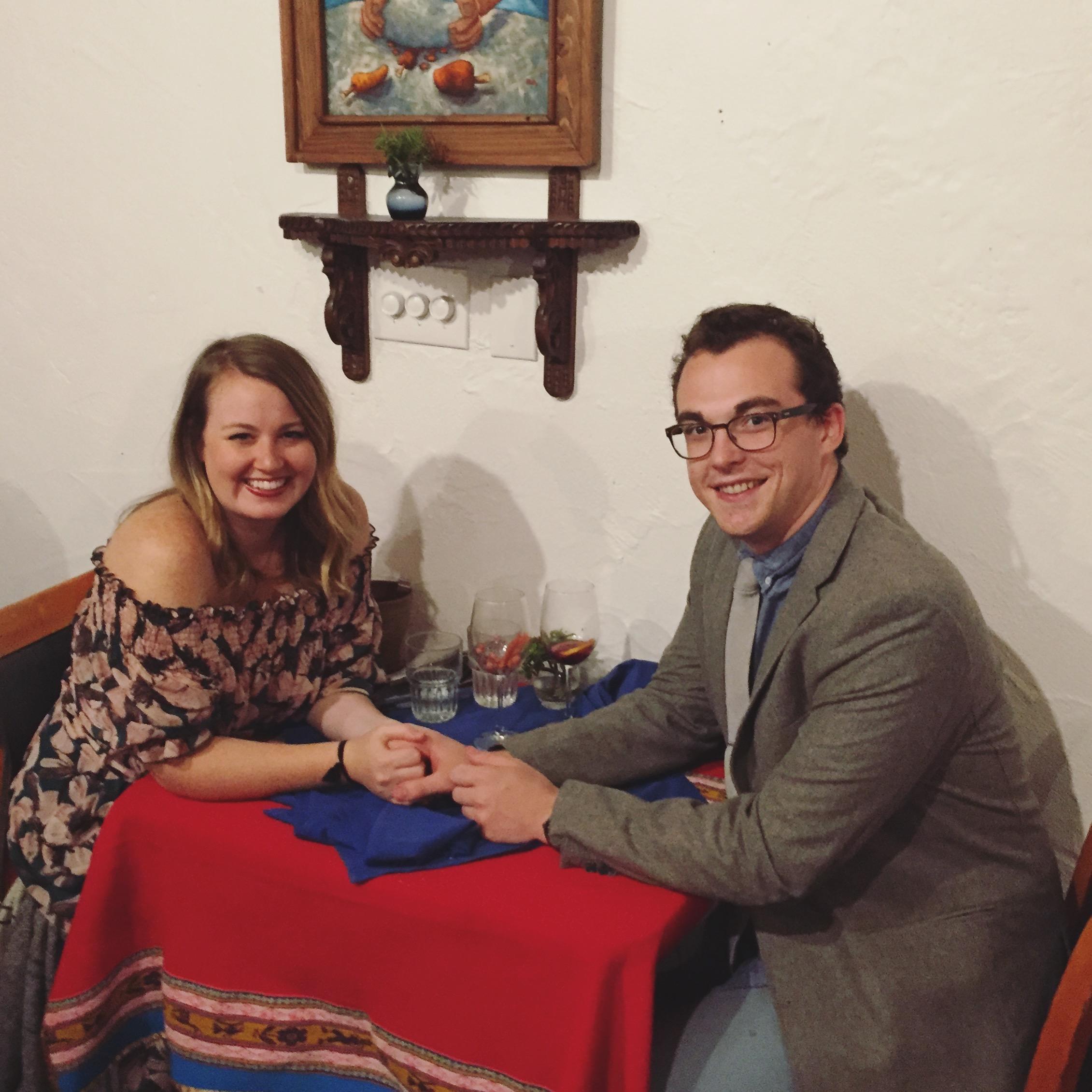 Eating at Patrick's favorite restaurant Q'ero for our anniversary!