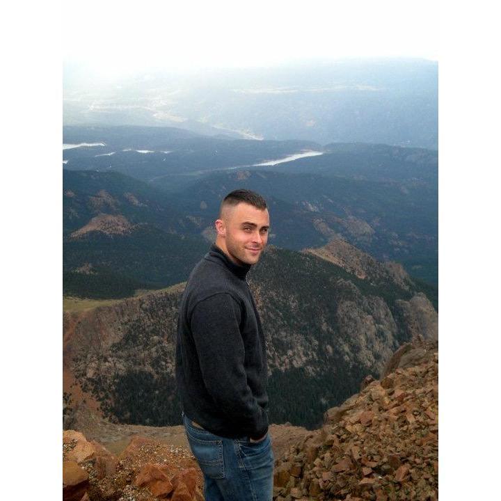 One of Britt's favorite pics of Bruce, on the top of Pikes Peak (Aug, 2010)