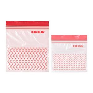 ISTAD				Plastic freezer bag, red
