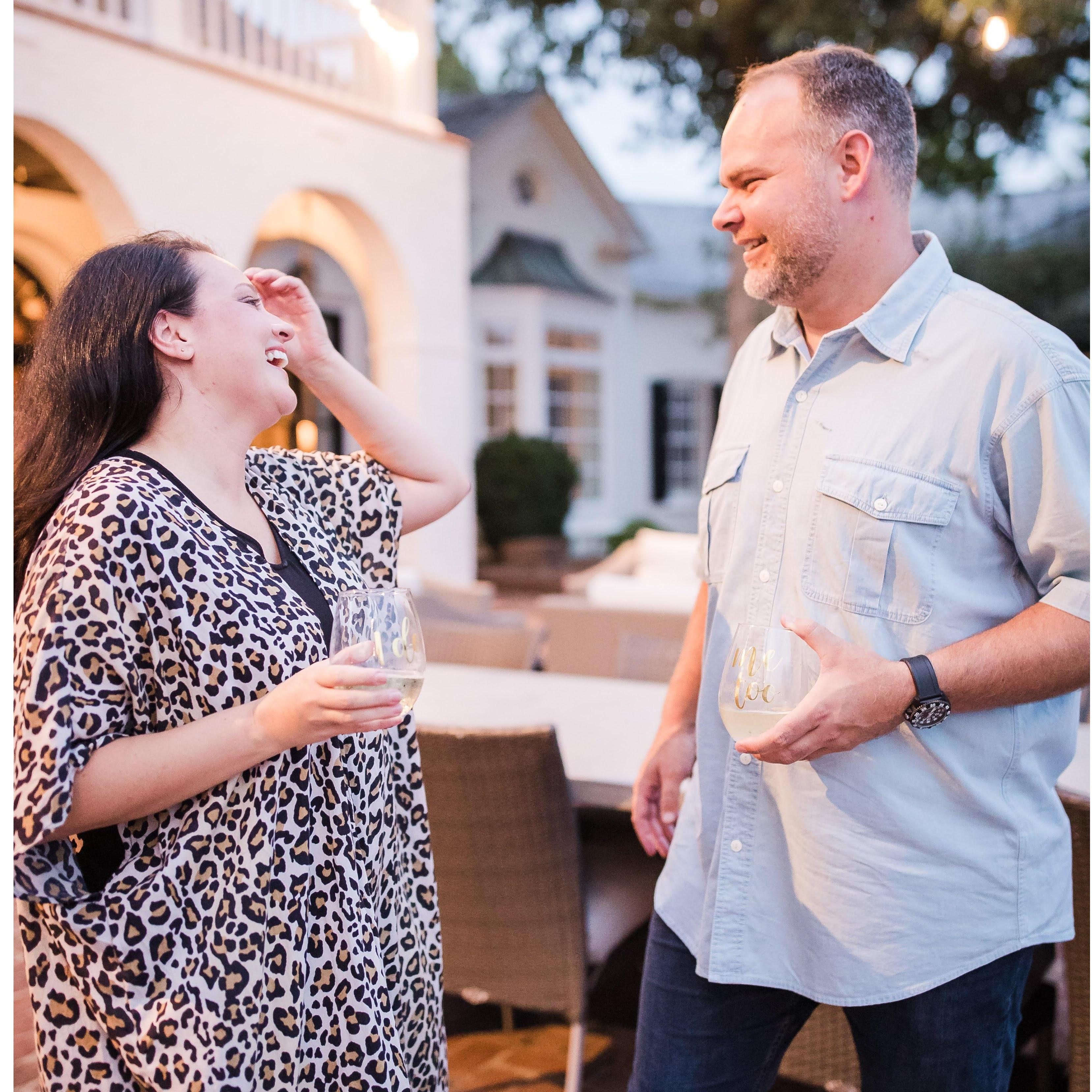 Right after our engagement.  We were both so excited!