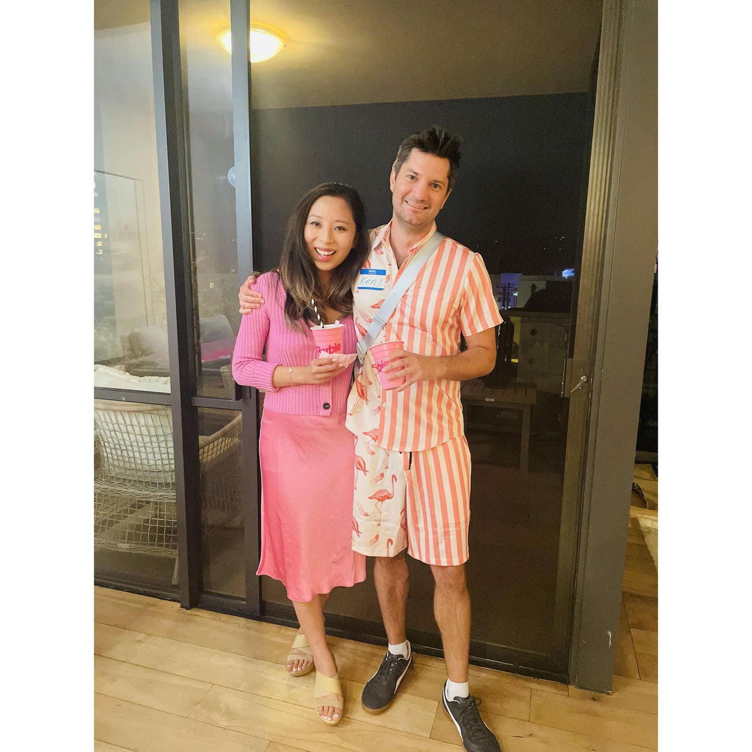 Feeling the "Kenergy" as Barbie and Ken in July 2023.