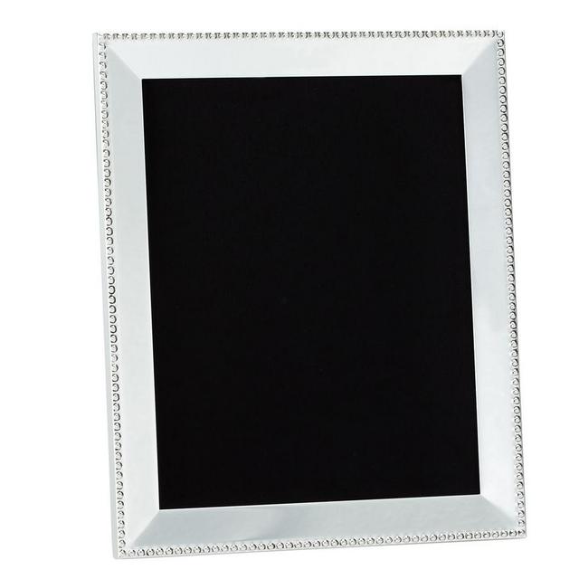 Beaded Silver-Plated Frame, 8 x 10"