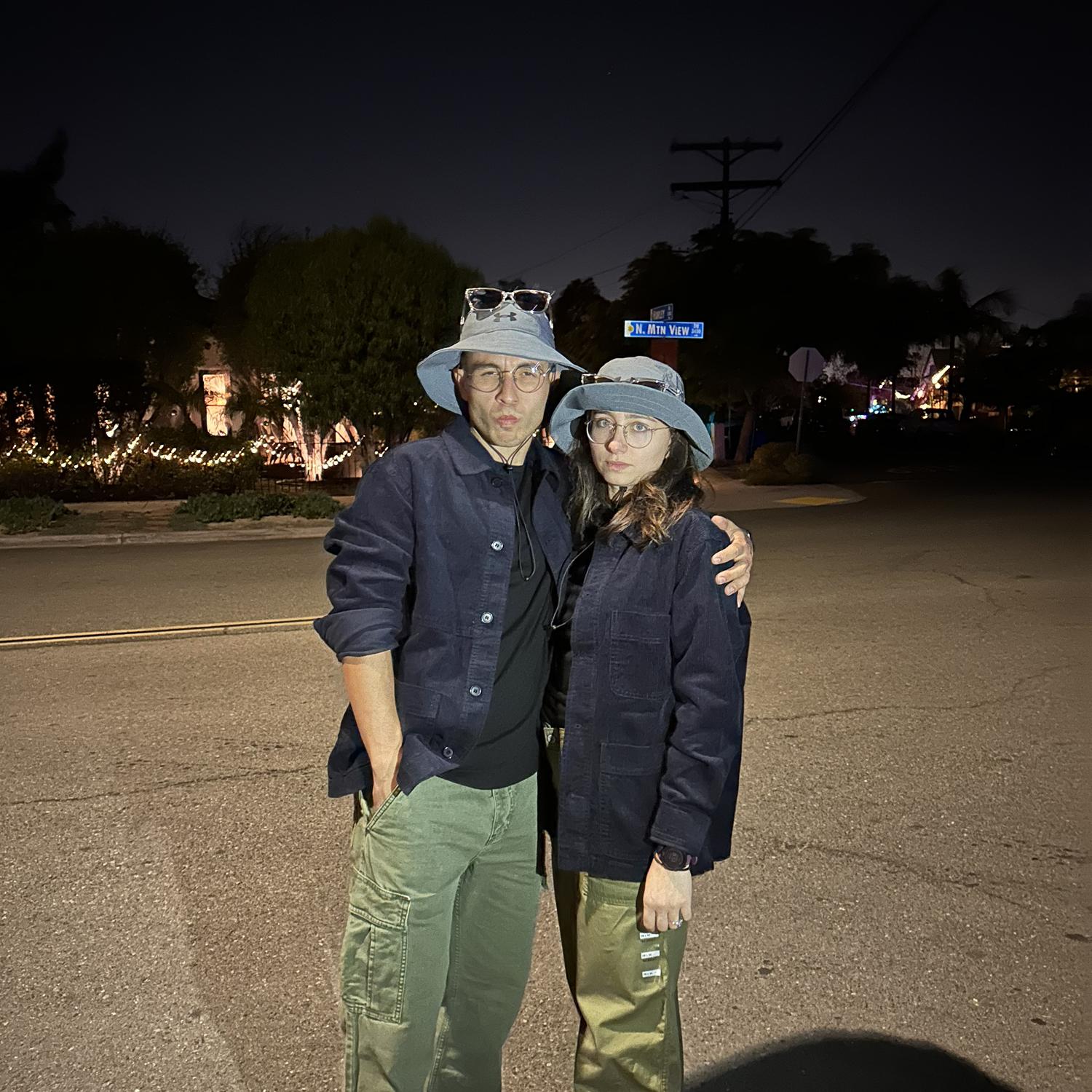 Wearing the 2022 holiday matching outfits