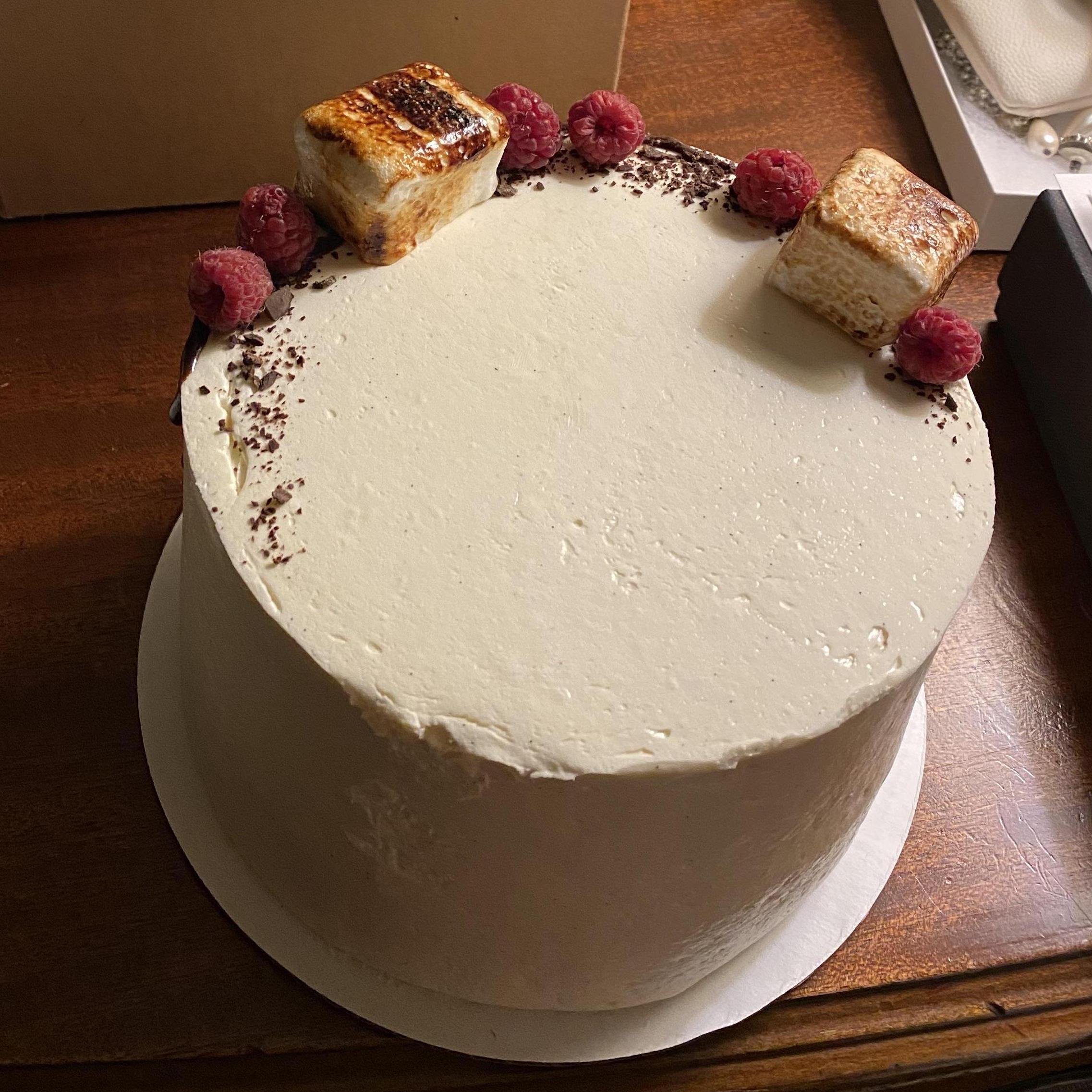 Surprise wedding cake from our amazing planner
