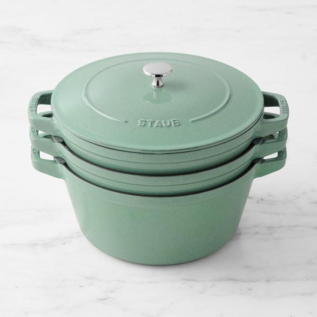 Staub Stackable 4-Piece Set, Sage